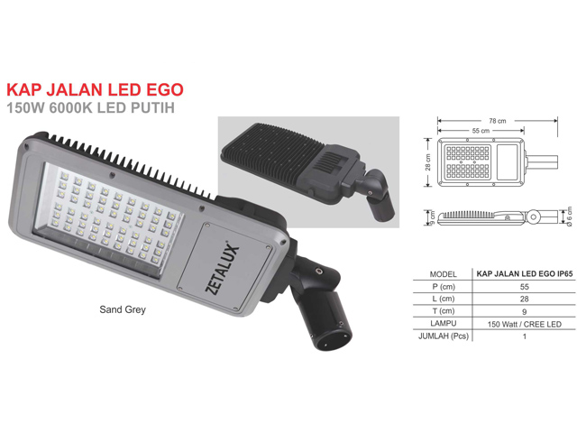 Lampu Jalan LED 150 Watt EGO